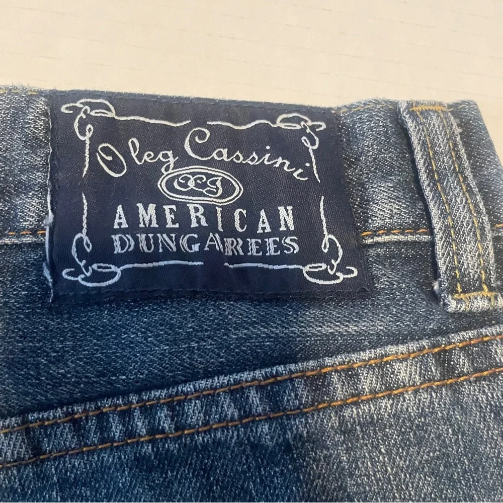 Oleg Cassini Blue American Dungeree Denim Jeans - Picture 6 of 6